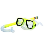 Opehuo Clearance! Kids Snorkel Set,Children's Swimming Glasses with Snorkel,Swimming Goggles with Nose Cover for Kids Youth Boys Girls Junior,Secure Seal,and Professional,Yellow