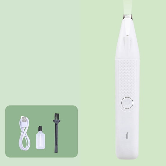 Opehuo Dog Cat Paw Trimmer for Grooming,2025 New Pet Paw Trimmer,Wireless Low Noise Rechargeable Dog Clippers,Precision Security for Dogs Cats Pet Paws Ears Rump Face,White