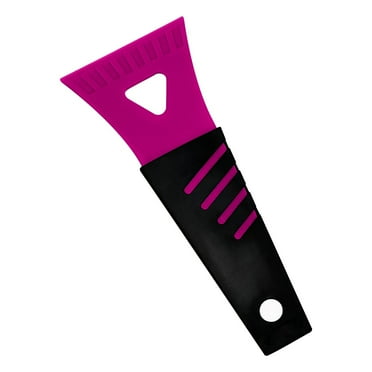 Opehuo Ice Scraper for Car Windshield,Scratch Free Plastic Frost Removal Tool with Handle,Color Automotive Window Shovel to Remove Snow,Winter Car Accessories for SUV Truck(Hot Pink)