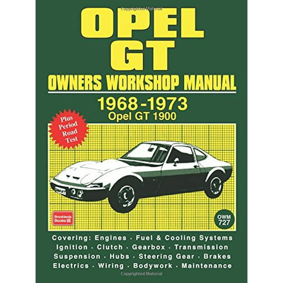 Pre-Owned Opel GT Owners Workshop Manual 1968-1973 Paperback