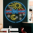 thumbnail image 1 of Open 24h Neon Sign, Bar Pub Convenient Store Wall Decor, 1 of 4