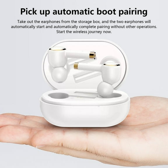 Open AC601 Wireless Earbuds, Bluetooth 5.4 Earbuds with ENC, Crystal Clear Call, USB-C Charging, IPX5 Waterproof Wireless Clip-on Earbuds, 32H Playback Ultra Long Battery Life - White