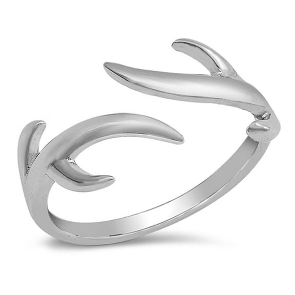 Open Adjustable Abstract Tree Branch Vine Ring Sterling Silver Band 925 Jewelry Female Male Size 7