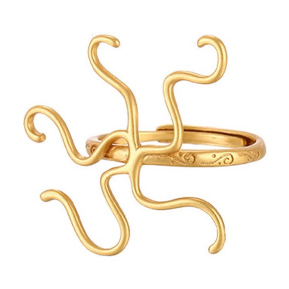 Open Adjustable Rings Base Blank Finger Rings Setting for Women Inlaid Crystal Turquoise Natural Gem Jewelry Making DIY