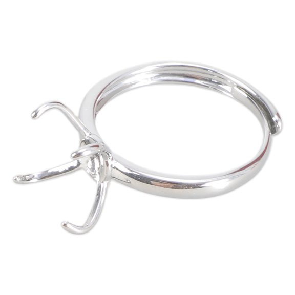 Open Adjustable Rings Base Blank Finger Rings Setting for Women Inlaid Crystal Turquoise Natural Gem Jewelry Making DIY