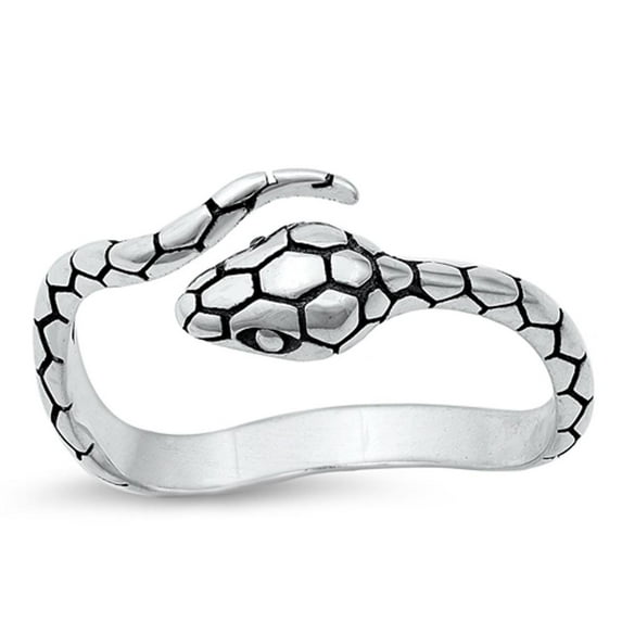 Open Adjustable Snake Wholesale Ring .925 Sterling Silver Band Jewelry Female Male Unisex Size 10