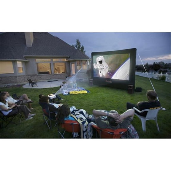 Open Air Outdoor Home Projector Screen 12x7