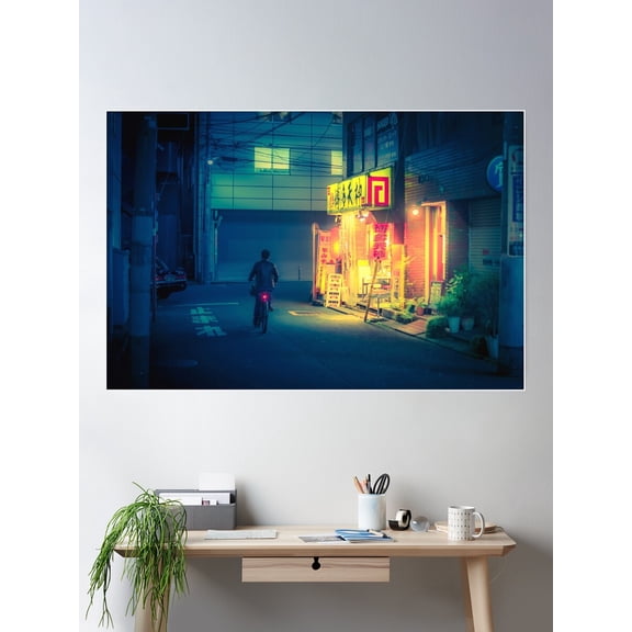 Open All Night Poster Wall Art, Modern Wall Decor For Living Room Bedroom, 8x12 UNFRAMED