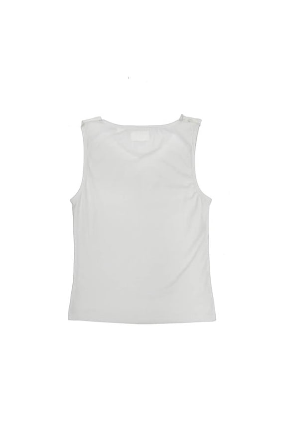 Open Back Adaptive Camisole for Women - Cami, White - Small