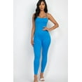thumbnail image 1 of Open Back Bodycon Jumpsuit with Crossed Straps, 1 of 11
