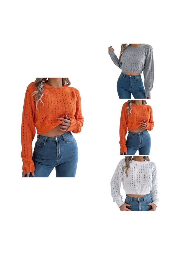Open Back Button Down Long Sleeve Pullover Sweater Fall Winter Soft Knitted Turtleneck Casual For Daily Wear And