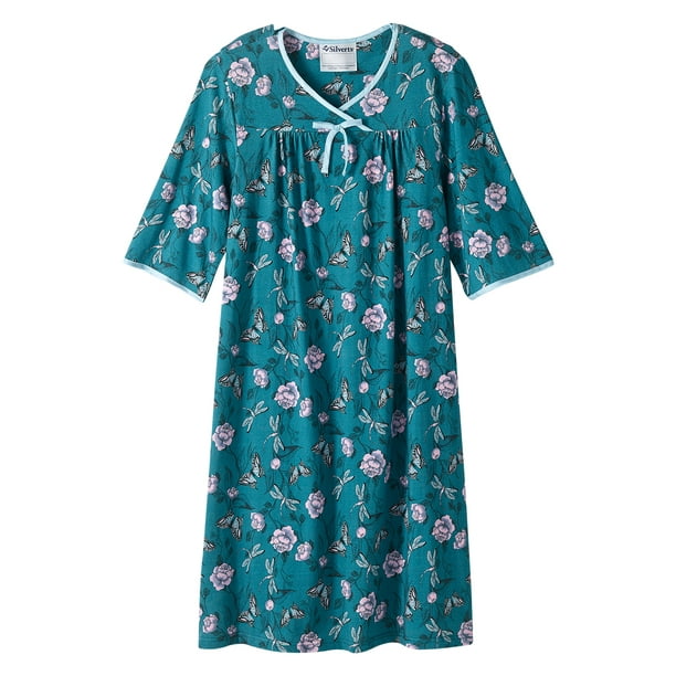 Open Back Night Gown For Ladies Assisted Dressing Hospital Gown