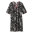 thumbnail image 1 of Open Back Night Gown For Ladies - Assisted Dressing Hospital Gown - Ink Drawn Floral XL, 1 of 4