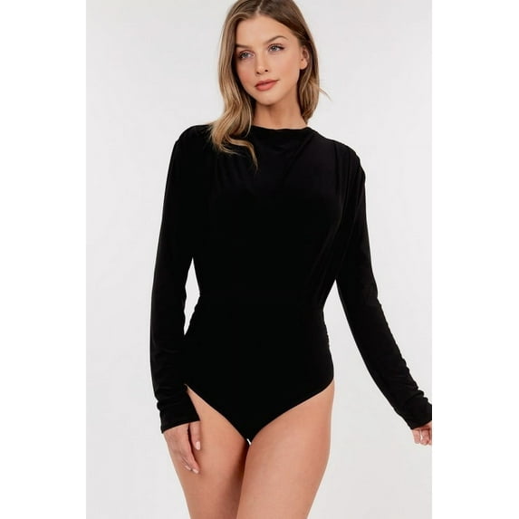 Open Back Satin Bodysuit