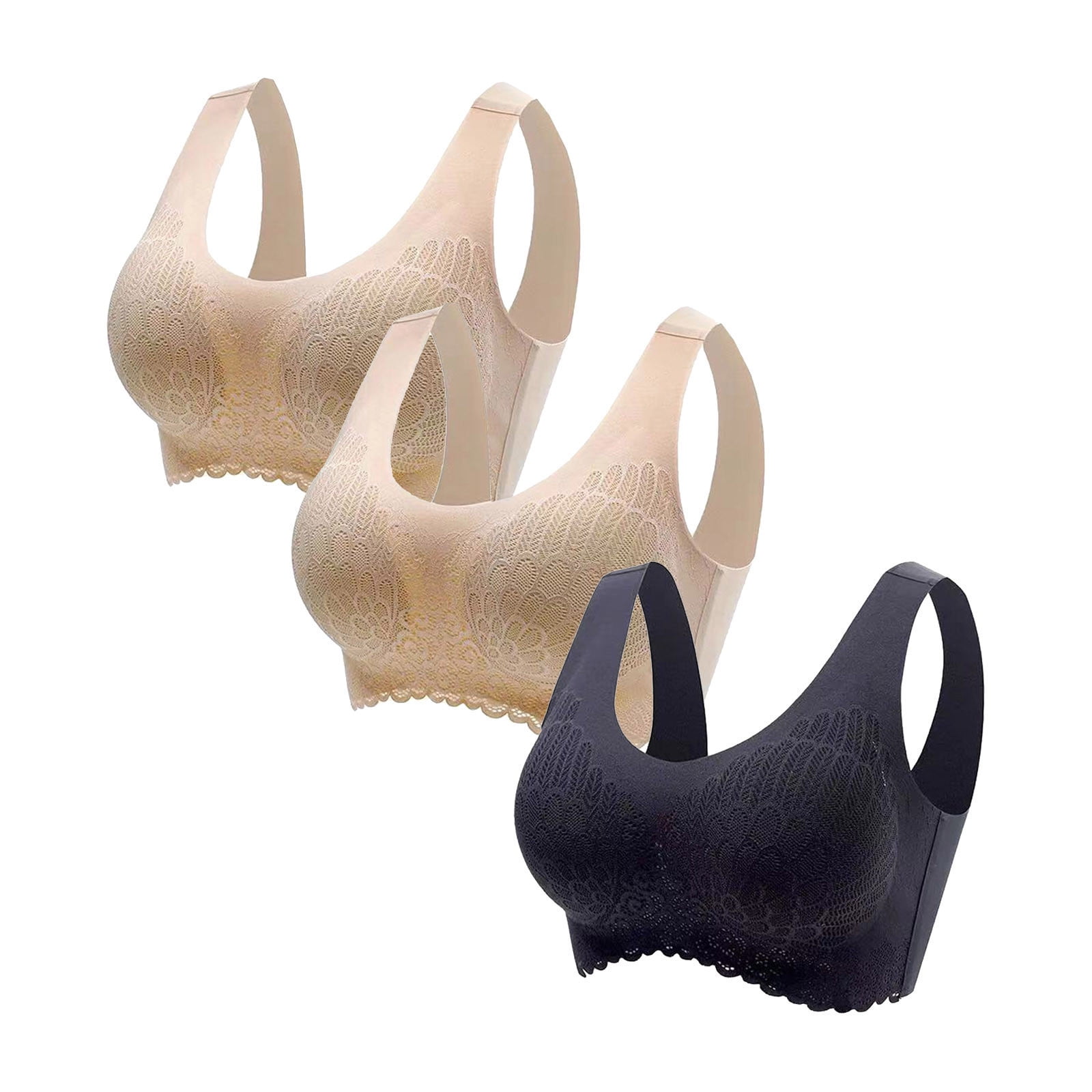 Open Back Sports Bra Women Back-Smoothing Bra Feature V-Neck Training ...