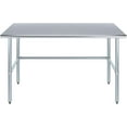 thumbnail image 1 of Open Base Stainless Steel Work Table with Galvanized, 1 of 2