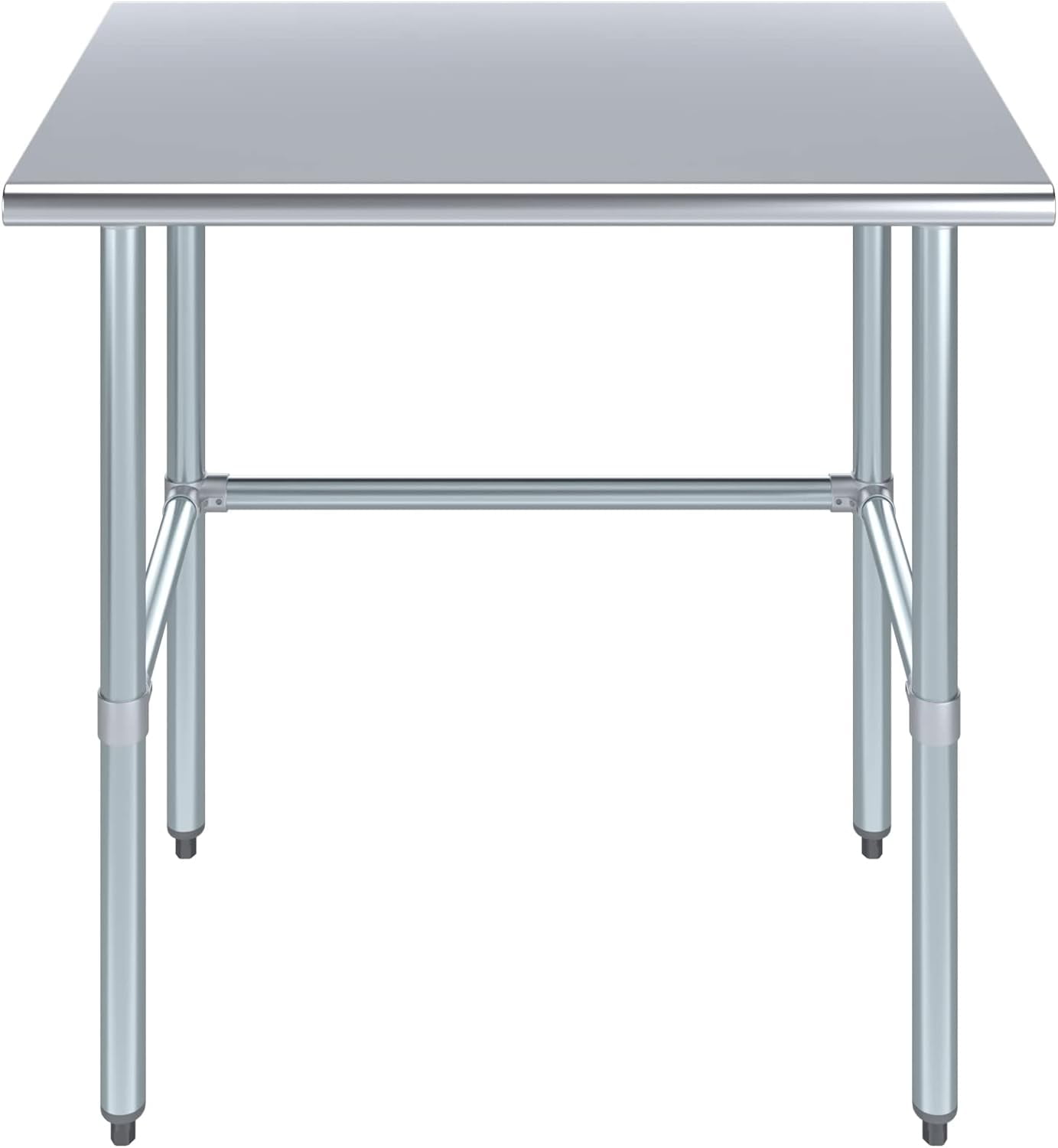 24" x 24" Stainless Steel Utility Work Table with Open Base