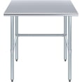 thumbnail image 1 of Open Base Stainless Steel Work Table with Galvanized, 1 of 5