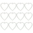 thumbnail image 1 of Open Bezels for Resin, 60 Pcs Alloy Heart Shape Open Back Frame Pendants DIY and Crafting, Bronze, 1 of 7