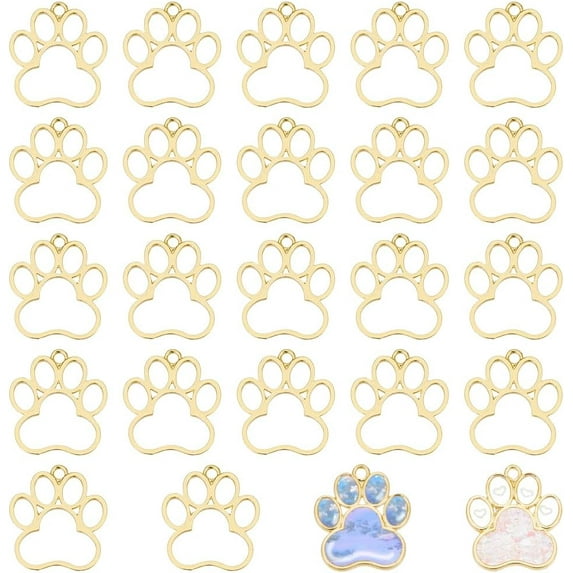 Open Bezels for Resin Open Bezel Charms Alloy Frame Pendants Hollow Resin Frames for Resin Jewelry Making Golden