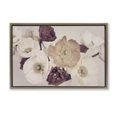 thumbnail image 1 of Stupell Industries Open Blooms Maroon Florals Brown Framed Floater Canvas Wall Art, design by Sisi and Seb, 1 of 9