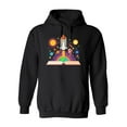 thumbnail image 1 of Open Book With Space Hoodie Men -Image by Shutterstock, Male XX-Large, 1 of 4
