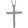thumbnail image 1 of Open Bow Silver Plated Cross Necklace, 1 of 3