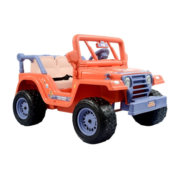 Open Box 12V Bluey 4-Wheeler Ride-on, Battery Powered Car for Kids with Sounds, Ages 3+