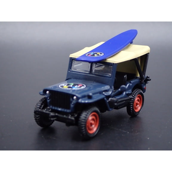 Open Box 1944 44 JEEP MB WILLYS USA MAUI & SONS RARE 1:64 SCALE DIORAMA DIECAST MODEL CAR
