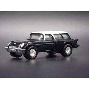 Open Box 1954 54 CHEVY CHEVROLET CORVETTE NOMAD BLACK 1:64 SCALE DIORAMA DIECAST MODEL CAR