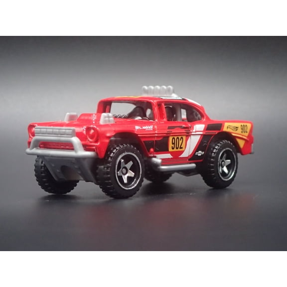 Open Box 1956 56 CHEVY CHEVROLET BEL AIR OFF ROAD RACE CAR 1:64 SCALE DIECAST MODEL CAR