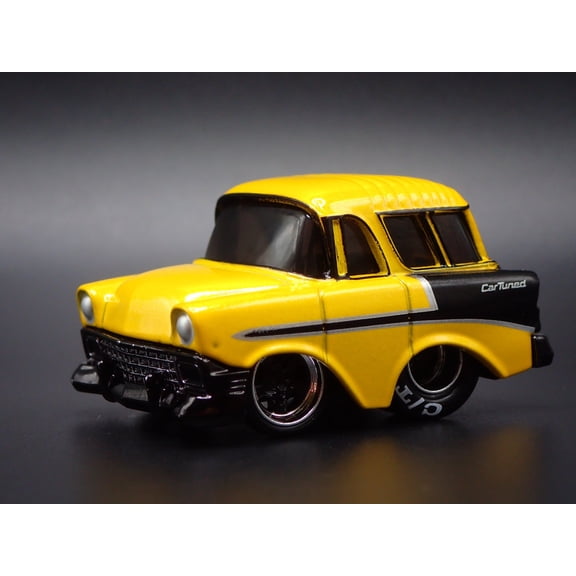 Open Box 1956 56 CHEVY CHEVROLET NOMAD WAGON TUNED 1:64 SCALE DIORAMA DIECAST MODEL CAR