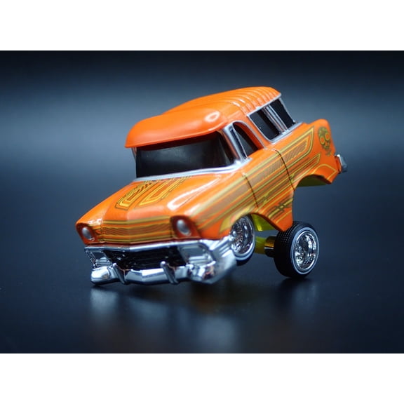 Open Box 1956 56 CHEVY CHEVROLET NOMAD WAGON TUNED LOWRIDER 1:64 SCALE DIECAST MODEL CAR