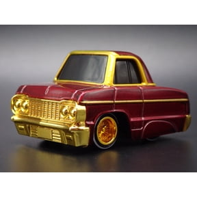 Open Box 1964 64 CHEVY CHEVROLET IMPALA CAR TUNED BURGUNDY 1:64 SCALE DIECAST MODEL CAR