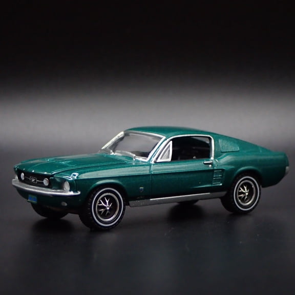 Open Box 1967 67 FORD MUSTANG FASTBACK GREEN 1:64 SCALE COLLECTIBLE DIECAST MODEL CAR