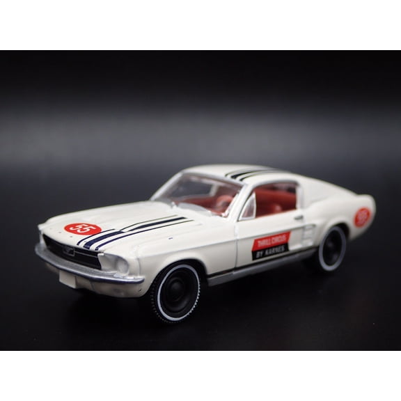 Open Box 1967 67 FORD MUSTANG FASTBACK WHITE 1:64 SCALE COLLECTIBLE DIECAST MODEL CAR