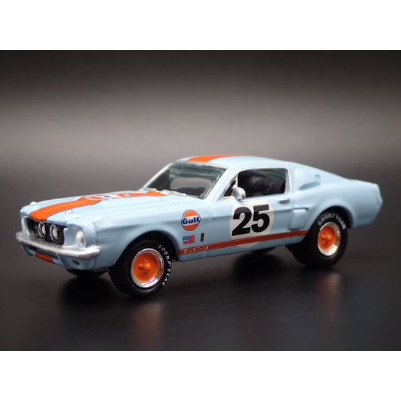 Open Box 1967 67 FORD MUSTANG SHELBY GT500 FASTBACK GULF 1:64 SCALE DIECAST MODEL CAR