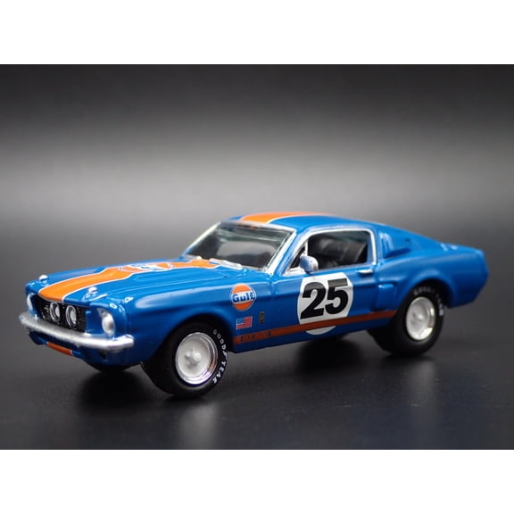 Open Box 1967 67 FORD MUSTANG SHELBY GT500 FASTBACK GULF 1:64 SCALE DIECAST MODEL CAR