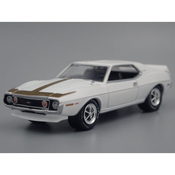 Open Box 1971 AMC JAVELIN AMX WHITE 1:64 SCALE COLLECTIBLE DIORAMA DIECAST MODEL CAR