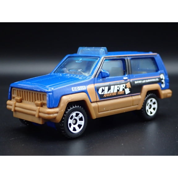 Open Box 1984- 2001 JEEP CHEROKEE ADVENTURE TOURS W/ HITCH 1:64 SCALE DIECAST MODEL CAR