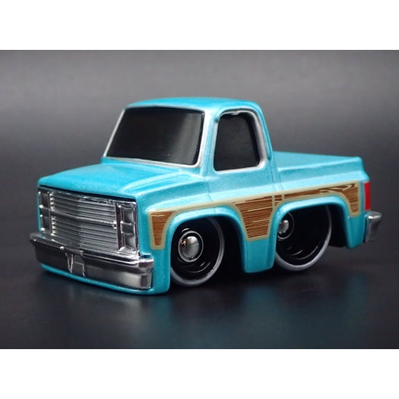 Open Box 1987 87 CHEVY CHEVROLET C10 PICKUP TRUCK TUNED TEAL 1/64 SCALE DIECAST MODEL CAR