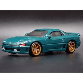 Open Box 1990-2000 MITSUBISHI GTO 3000GT VR4 GREEN 1:64 SCALE DIORAMA DIECAST MODEL CAR