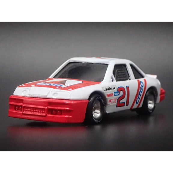 Open Box 1991 91 FORD THUNDERBIRD 21 GREG TRAMMELL NASCAR 1/64 SCALE DIECAST MODEL CAR