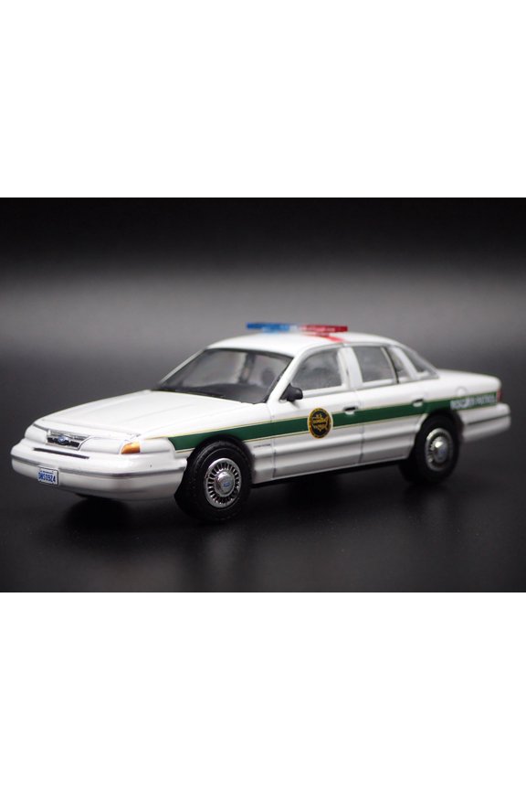 Open Box 1997 FORD CROWN VICTORIA US CUSTOMS BORDER PATROL 1:64 SCALE DIECAST MODEL CAR