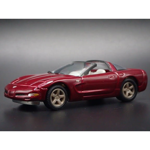 Open Box 2003 03 CHEVY CHEVROLET CORVETTE C5 50TH DARK RED 1:64 SCALE DIECAST MODEL CAR