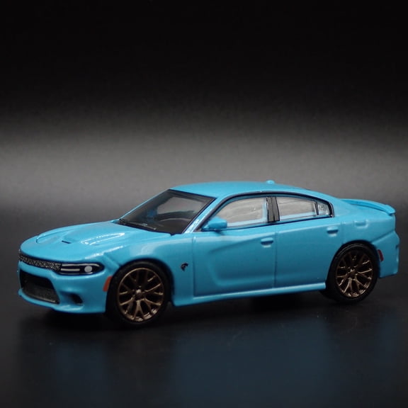 Open Box 2011-2023 DODGE CHARGER SRT HELLCAT BLUE 1:64 SCALE DIORAMA DIECAST MODEL CAR
