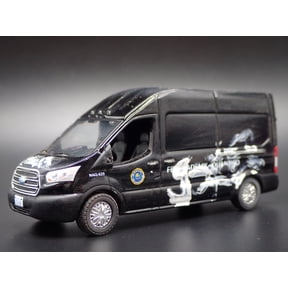 Open Box 2015 15 FORD TRANSIT SPRINTER VAN FBI GRAFFITIED 1:64 SCALE DIECAST MODEL CAR