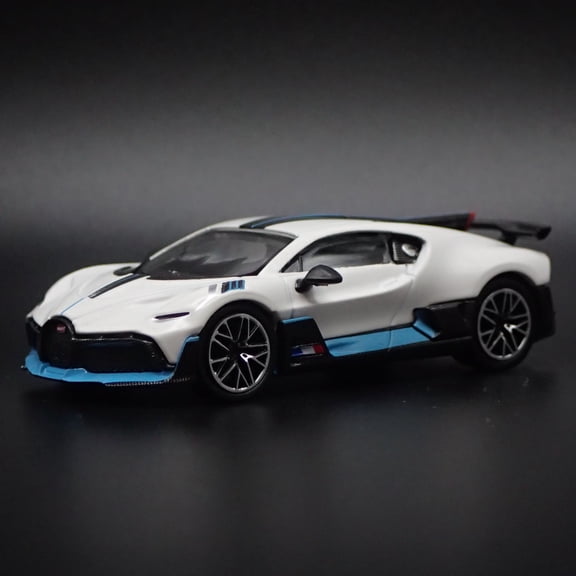 Open Box 2019-2021 BUGATTI DIVO SUPER CAR WHITE 1:64 SCALE COLLECTIBLE DIECAST MODEL CAR