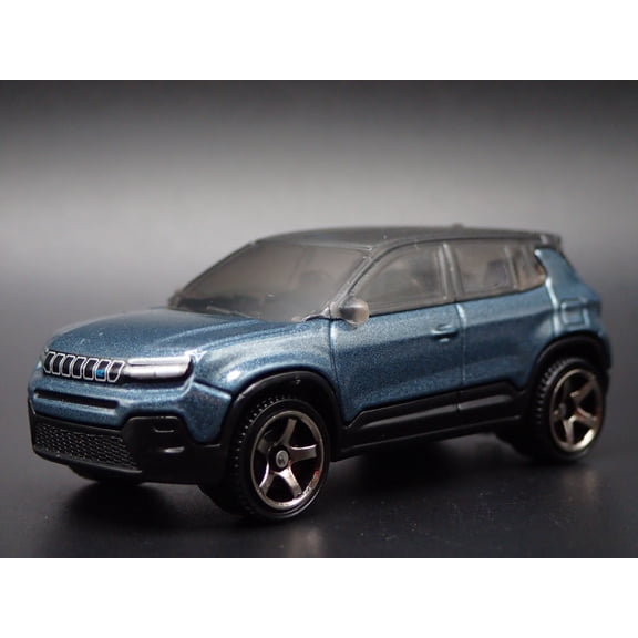 Open Box 2023-2025 JEEP AVENGER 4 FOUR DOOR SUV BLUE 1/64 SCALE DIORAMA DIECAST MODEL CAR