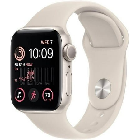 Open Box APPLE WATCH SE 2ND 40MM STARLIGHT ALUMINUM STARLIGHT SPORTS BAND MNT33LL/A